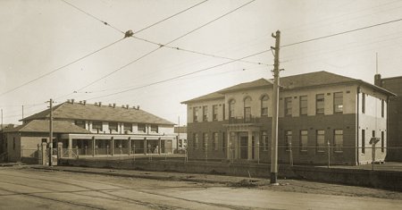 Preston Workshops - offices and mess hall. Official M&MTB photograph